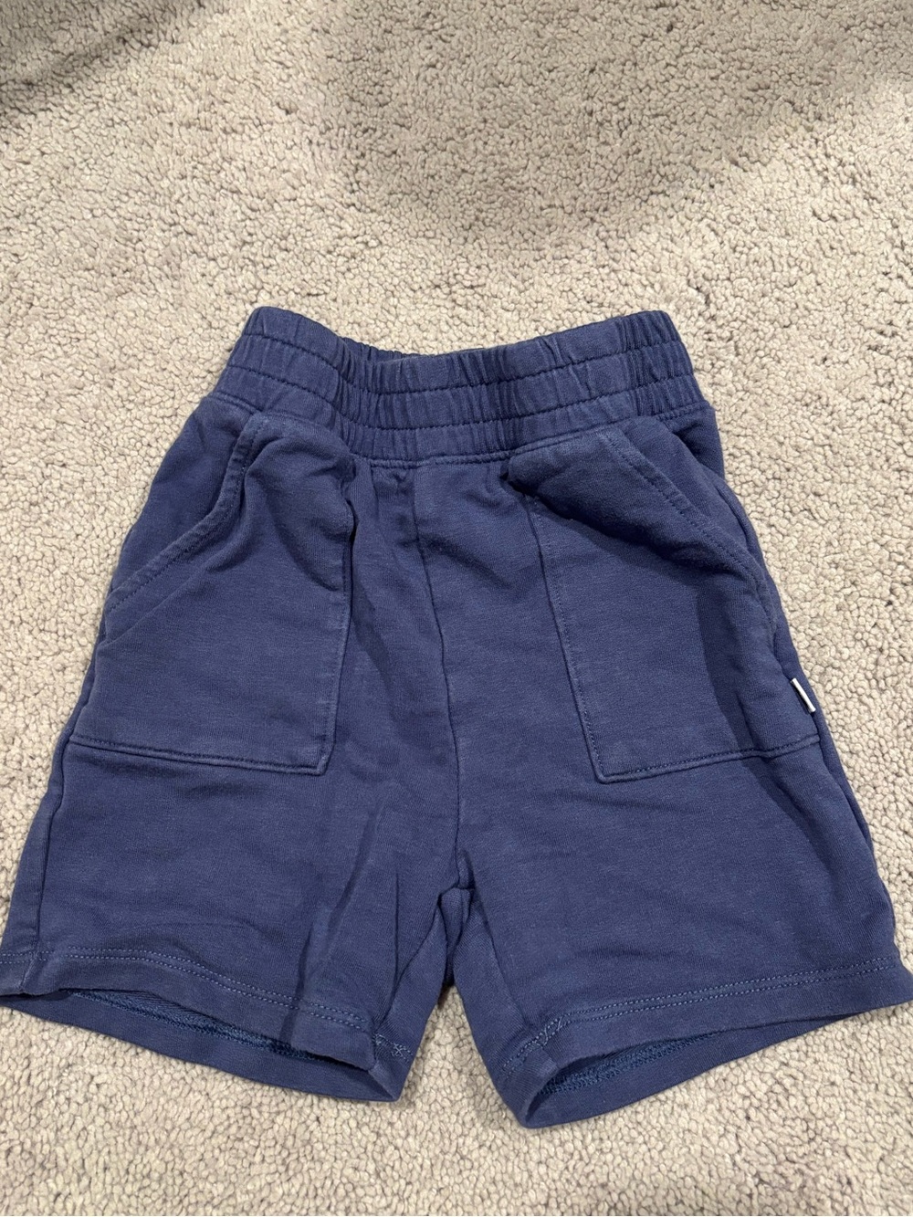 Little Sleepies Kids Navy Blue Pull-On Shorts